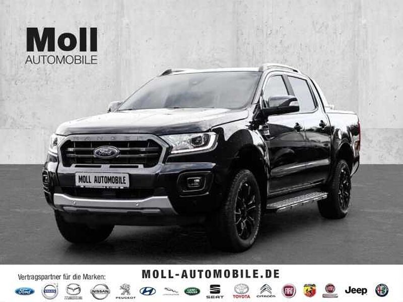 Ford Ranger Wildtrak Doka 4x4 AT 213PS Standheizung Rollo AHK Navi ACC Leder LED Sperrdiff.