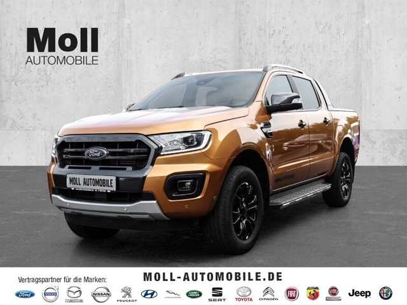 Ford Ranger Wildtrak DoKa 213PS Auto Standheizung Rollo ACC AHK Navi Leder LED Sperrdiff. El